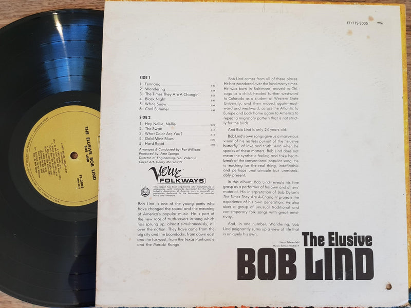 Bob Lind ‎| The Elusive Bob Lind (USA VG)