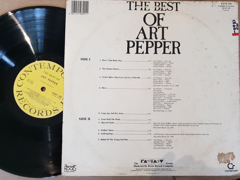 Art Pepper - The Best Of Art Pepper (RSA VG+)
