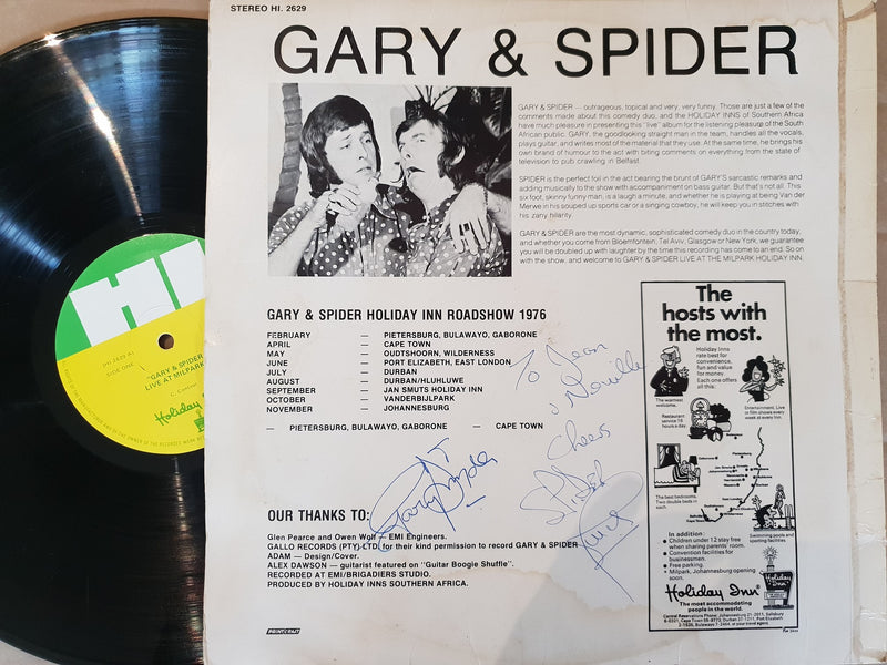 Gary & Spider - Live At Milpark (RSA VG-)