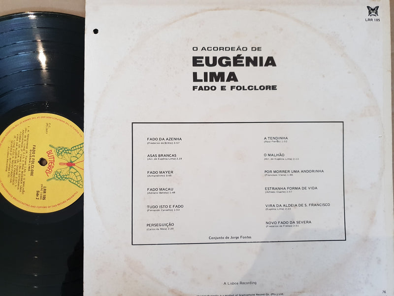 Eugenia Lima - Fado E Folclore (RSA VG+)