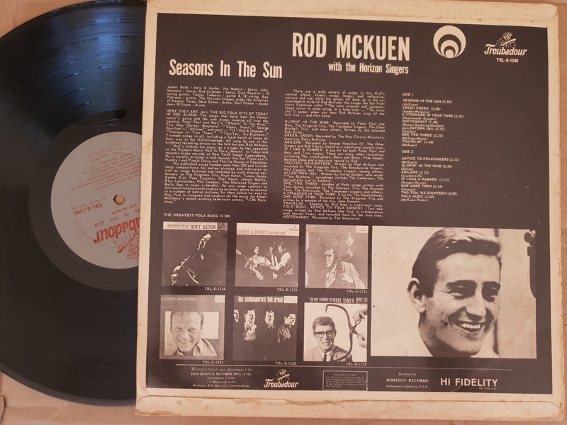 Rod McKuen - Seasons In The Sun (RSA VG+)