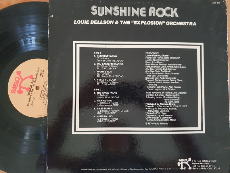 Louie Bellson & The "Explosion" Orchestra - Sunshine Rock (USA VG+)
