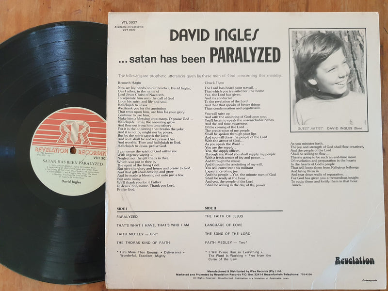 David Ingles - Satan Has Been Paralyzed (RSA VG)