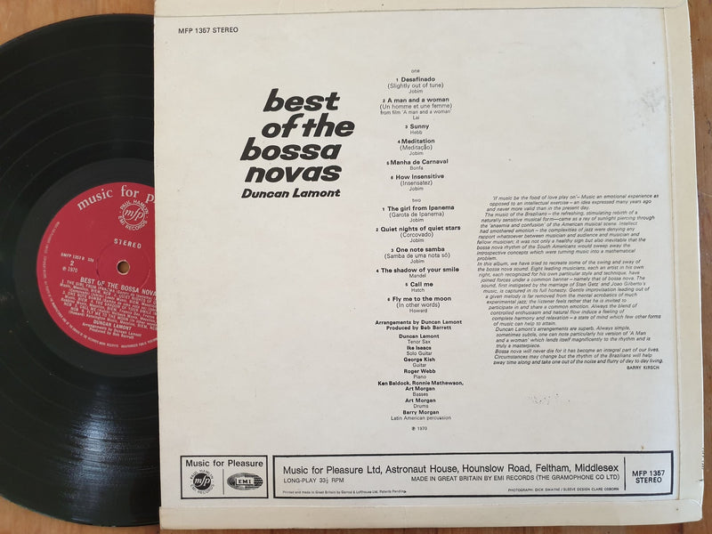 Duncan Lamont - Best Of Bossa Novas (UK VG)