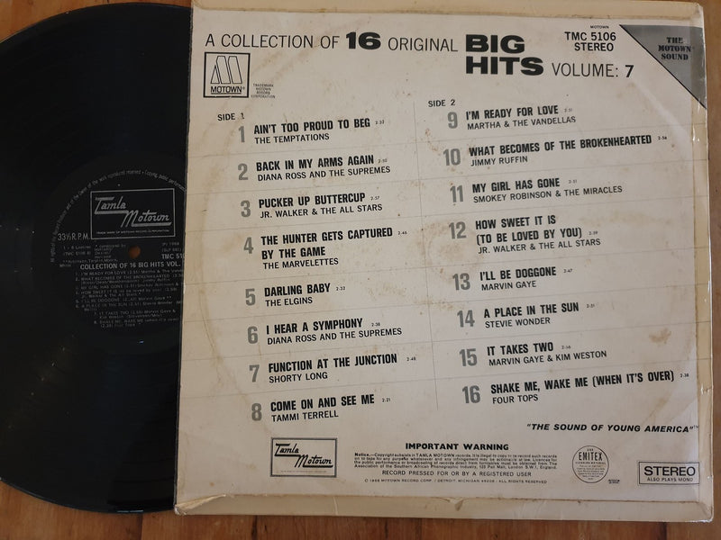 Various Artists - A Collection Of 16 Big Hits Vol. 7 (RSA VG-)