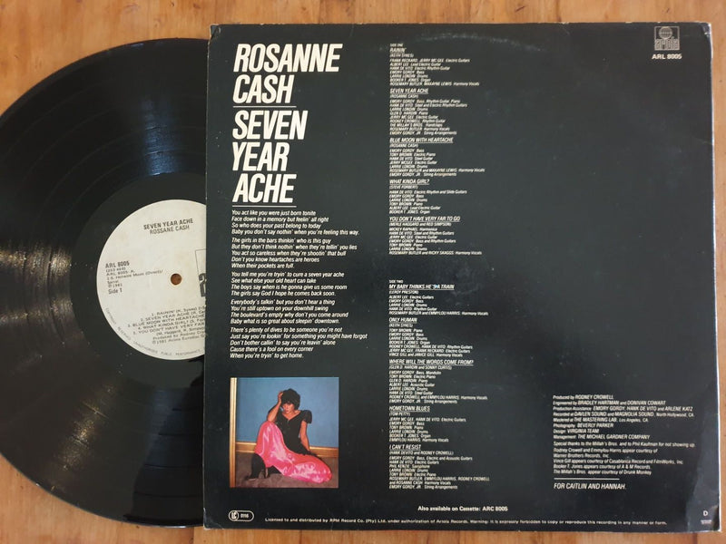 Rosanne Cash - Seven Year Ache (RSA VG+)