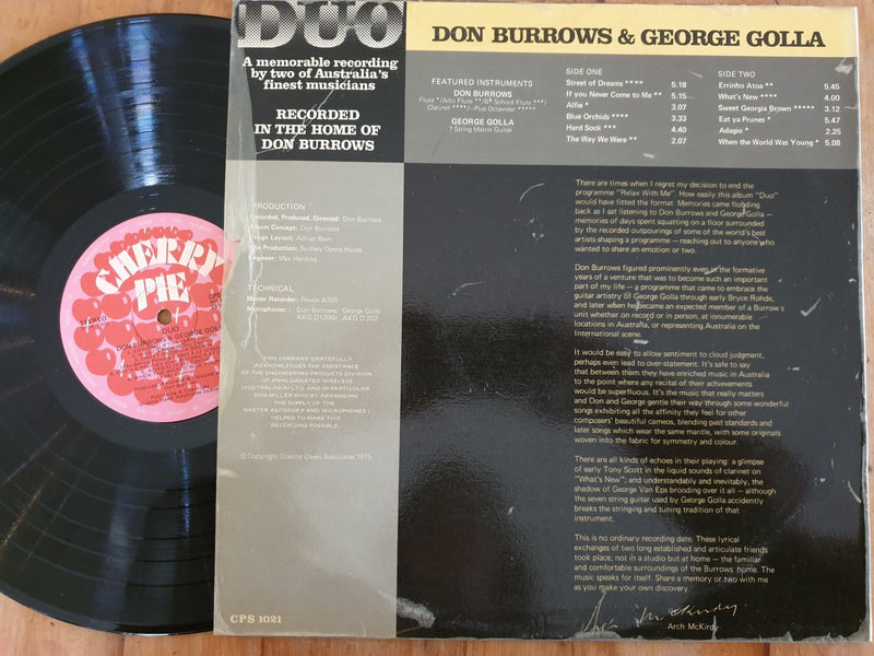 Don Burrows & George Golla - Duo (Australia VG+)