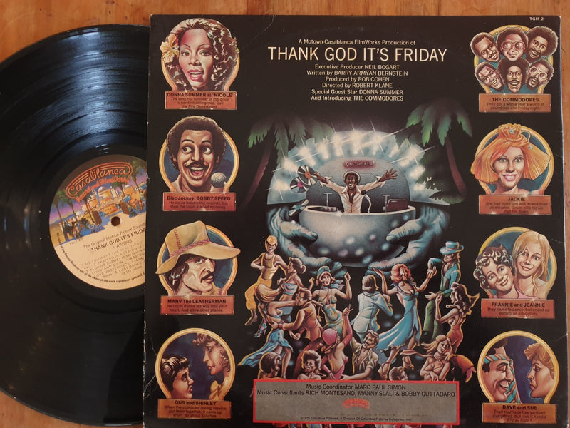 Various Artists – Thank God It's Friday (The Original Motion Picture Soundtrack) (RSA VG / VG+) 2LP Gatefold