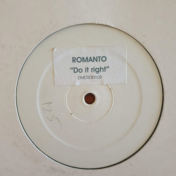 Romanto – Do It Right 12" (Germany VG)