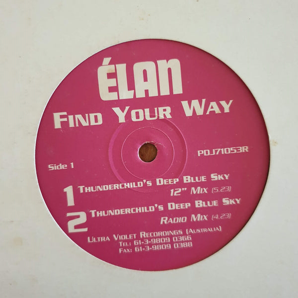 Élan – Find Your Way 12" (Australia VG+)