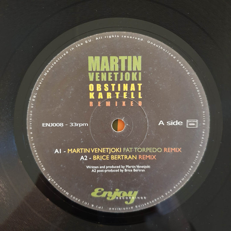 Martin Venetjoki – Obstinat Kartell (Remix) 12" (Sweden VG)