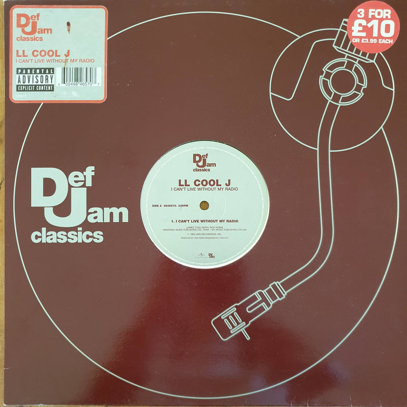 L.L. Cool J -I Can't Live Without My Radio 12" (UK VG)