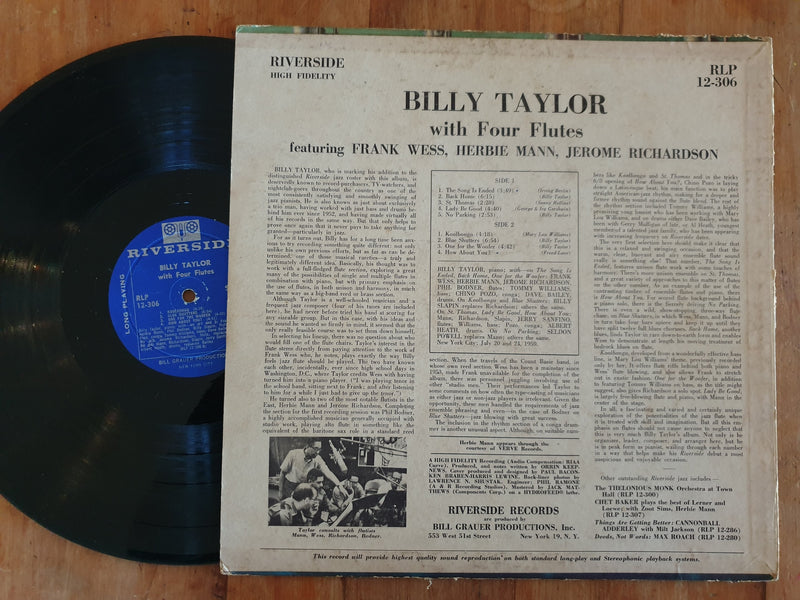 Billy Taylor - With Four Flutes (USA VG)