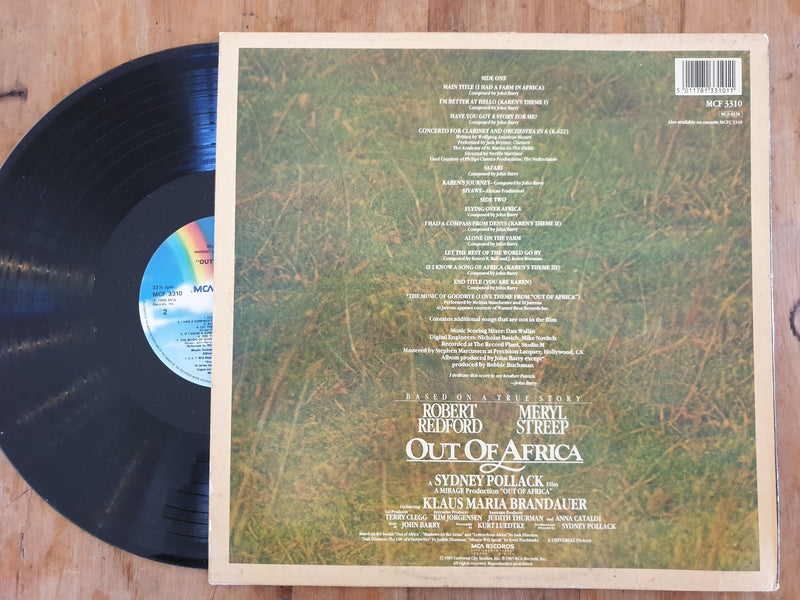 John Barry – Out Of Africa / Africa Mia OST (UK VG)