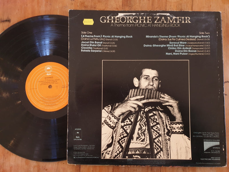 Gheorghe Zamfir - Picnic At Hanging Rock (UK VG)