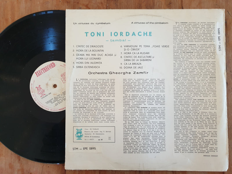 Toni Iordache ‎– Un Virtuose Du Cymbalum (Romania VG)