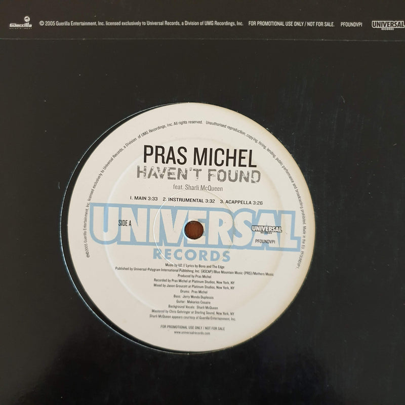 Pras Michel feat. Sharli McQueen - Haven't Found (USA VG) 12"