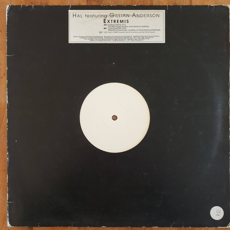 Hal Featuring Gillian Anderson – Extremis 12" (UK VG+)