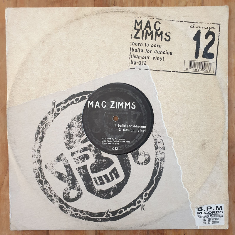 Mac Zimms – Born To Porn (UK VG) 12"