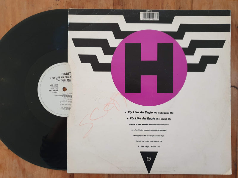 Habit – Fly Like An Eagle 12" (UK VG)