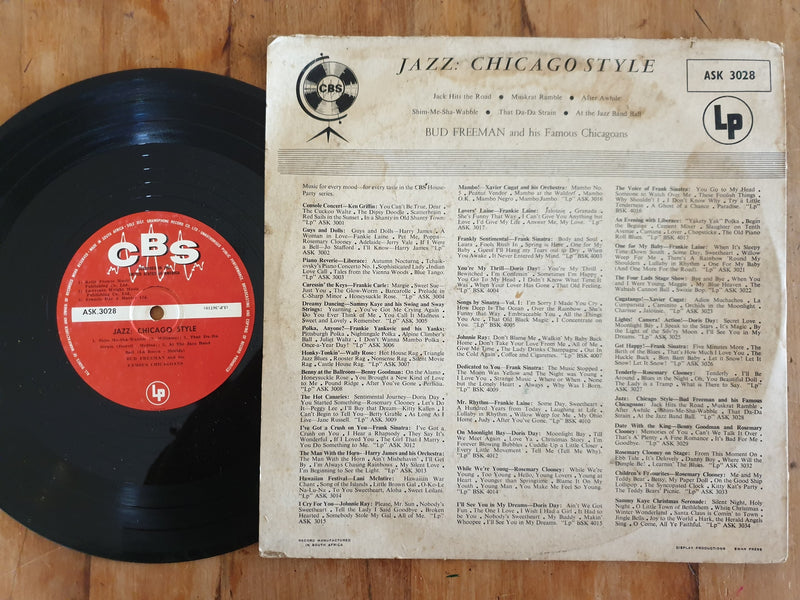 Bud Freeman And His Famous Chicagoans – Jazz: Chicago Style 10" (RSA VG)