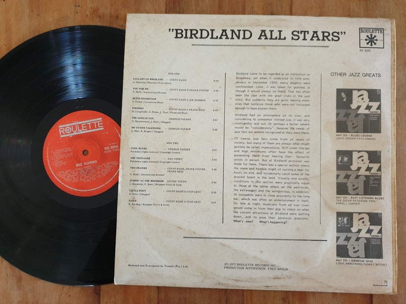 VA - Birdland All Stars (RSA VG+)