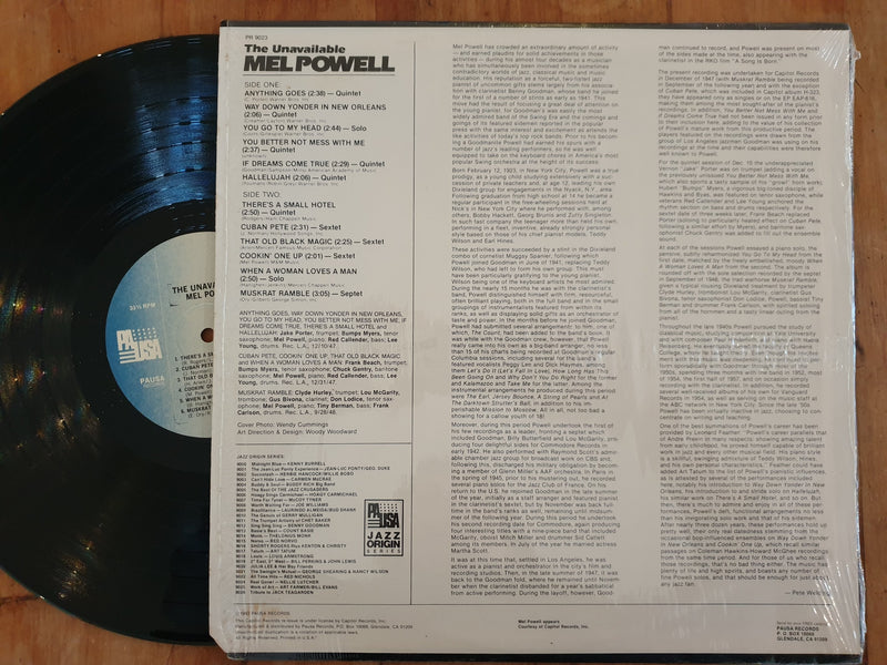 Mel Powell – The Unavailable Mel Powell (USA VG+)