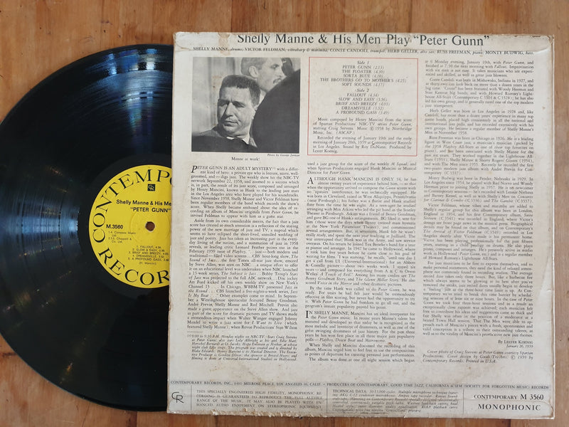 Shelly Manne & His Men – Shelly Manne & His Men Play "Peter Gunn" (USA VG) Mono