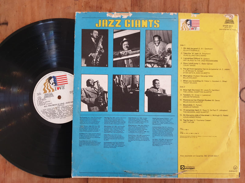 VA - All You Need Is Love : Jazz Giants (RSA VG+)