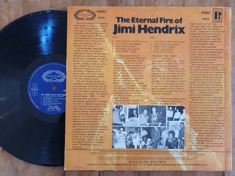 Jimi Hendrix With Curtis Knight – The Eternal Fire Of Jimi Hendrix (UK VG-)