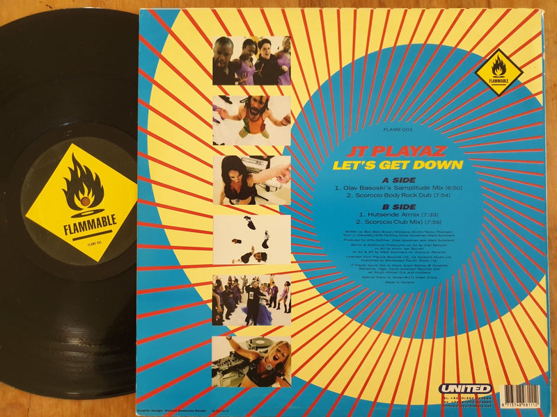 JT Playaz – Let's Get Down (USA VG+) 12"