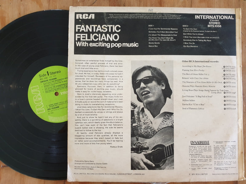 Jose Feliciano - Fantastic Feliciano (UK VG)