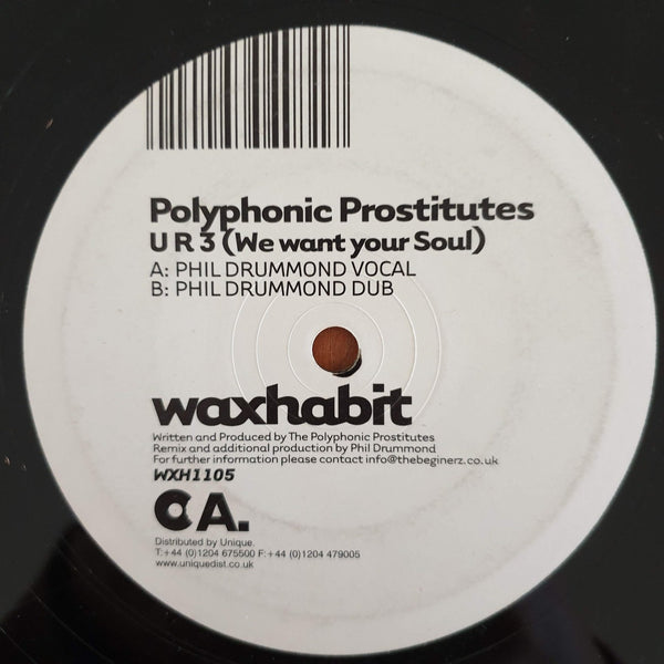 Polyphonic Prostitutes – U R 3 (We Want Your Soul) 12" (UK VG-)