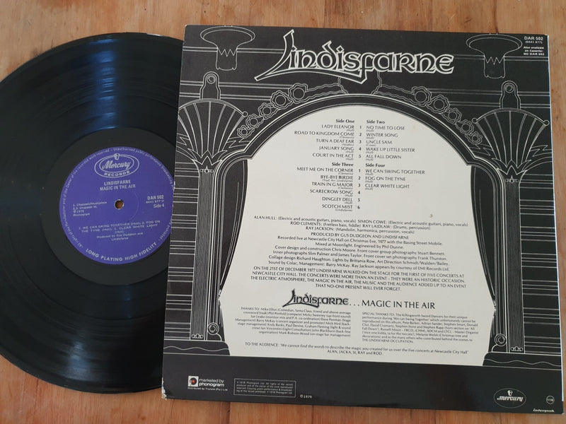 Lindisfarne - Magic In The Air (RSA VG+) 2LP Gatefold with inners