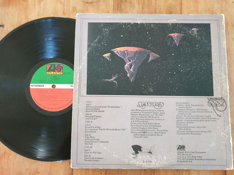 Yes - Yesongs (USA VG) 3LP +Booklet