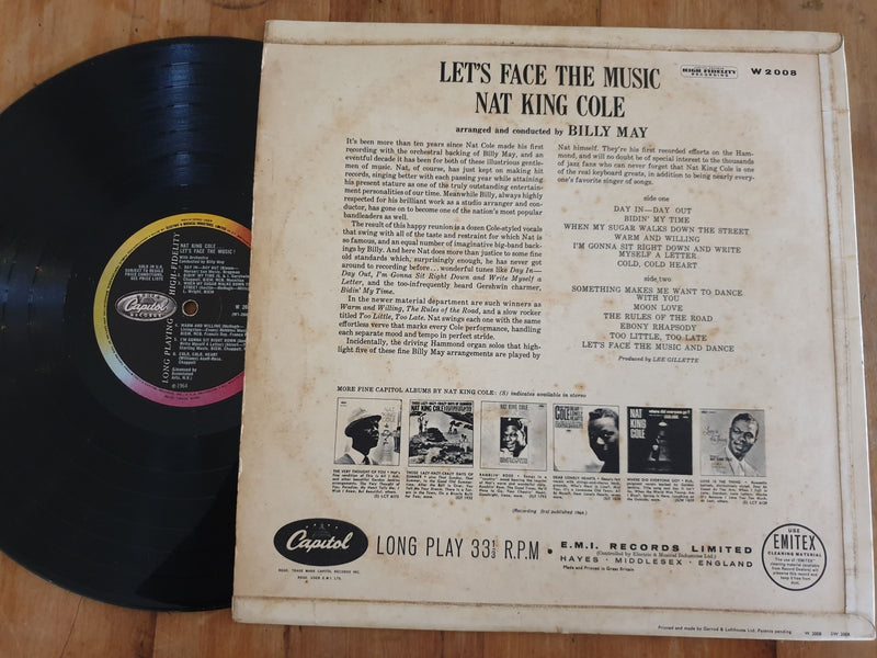 Nat king Cole - Let's Face The Music (UK VG) Mono