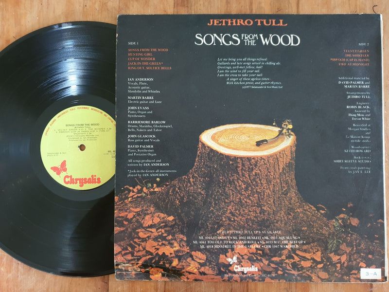 Jethro Tull - Songs From The Wood (Rhodesia VG)