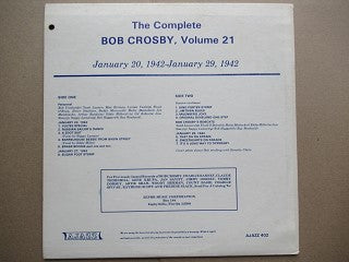 The Complete Bob Crosby | Volume 21 January 20 1942-January 29 1942 ( USA Excellent )