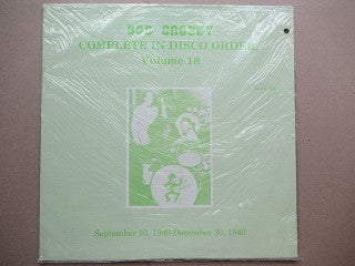 Bob Crosby | Complete In Disco Order Volume 18 September 10 1940-December 30 1940 (USA EX)