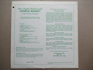 Charlie Barnet | One Night Stand With Charlie Barnet At The Casino Gardens (USA EX)