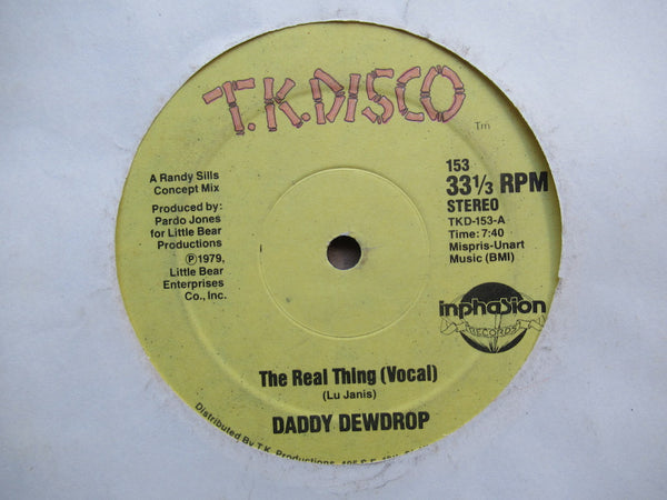 Daddy Dewdrop - The Real Things 12" (USA VG)