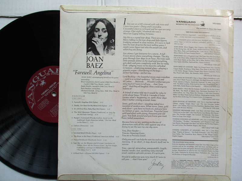 Joan Baez - Farewell, Angelina (RSA VG)