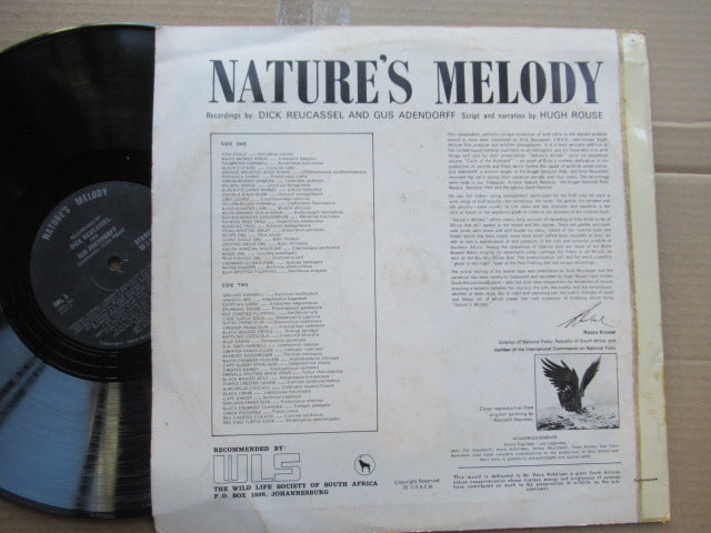 Dick Reucassel And Gus Adendorff – Nature's Melody; Superb Stereo Recordings Of 53 Birds Of Africa (RSA VG)