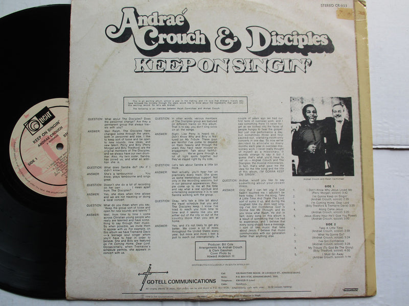 Andrae Crouch & Disciples - Keep On Singin' (RSA VG)