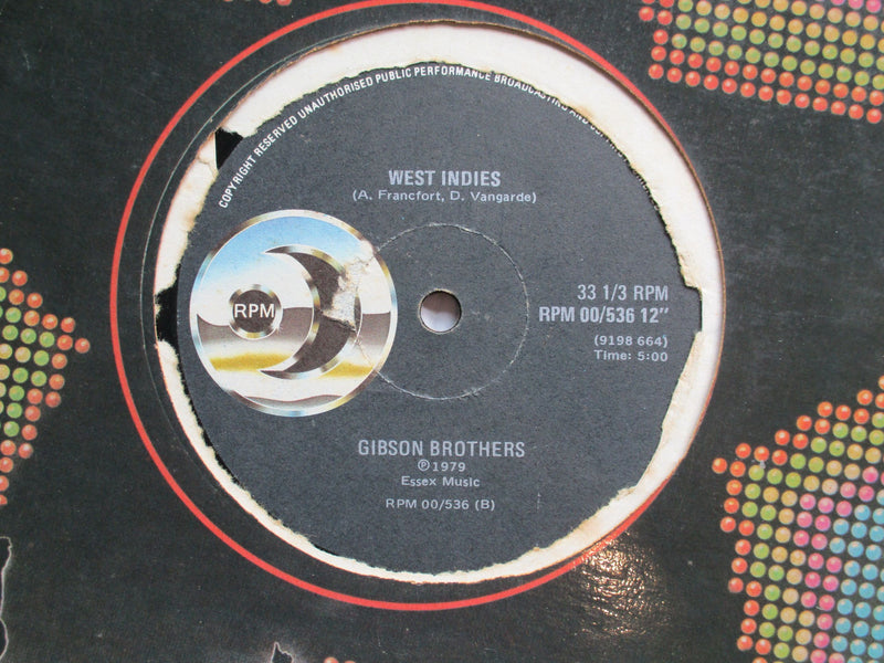 Gibson Brothers - Que Sera Mi Vida / West Indies 12" (RSA VG)