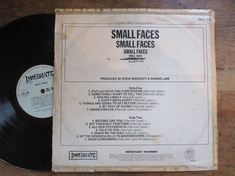 Small Faces - Small Faces (RSA VG-)