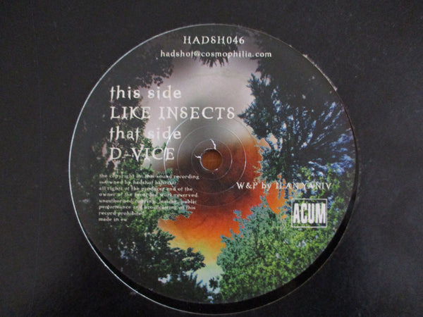 Insect Sun – D-Vice / Like Insects 12" (UK VG)