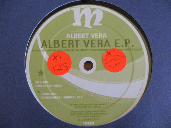 Albert Vera – Albert Vera E.P. 12" (UK VG+)