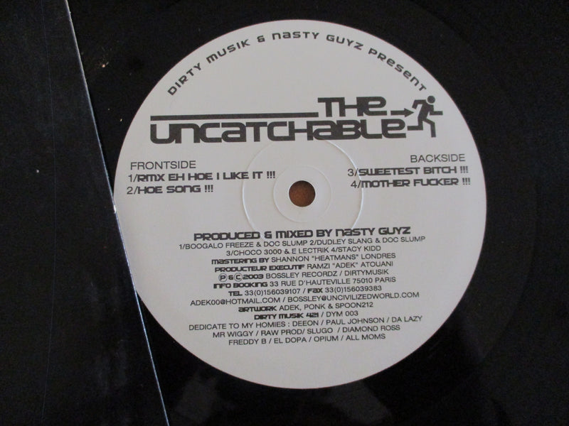 VA - Dirty Musik & Nasty Guyz Present The Uncatchable (France VG) 12"