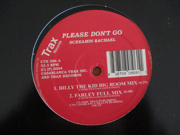 Screamin' Rachael – Please Don't Go (UK VG) 12"